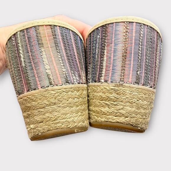 DANSKO Jute Pro Weave Artisan Slip On Clogs Tweed Multicolor Stripe 40/US 9.5-10 - Picture 4 of 9